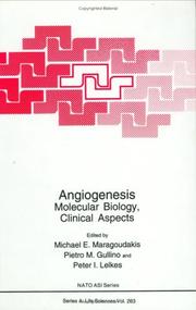 Cover of: Angiogenesis by edited by Michael E. Maragoudakis, Pietro M. Gullino, and Peter I. Lelkes.