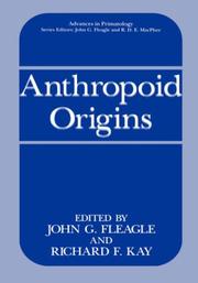Cover of: Anthropoid origins by edited by John G. Fleagle and Richard F. Kay.