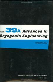 Cover of: Advances in Cryogenic Engineering by Peter Kittel