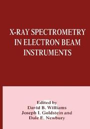 Cover of: X-ray spectrometry in electron beam instruments
