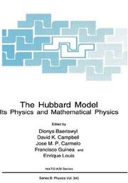 Cover of: The Hubbard model | 