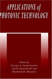 Cover of: Applications of photonic technology | 