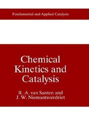 Cover of: Chemical kinetics and catalysis