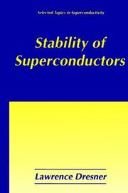 Cover of: Stability of superconductors