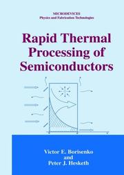 Cover of: Rapid thermal processing of semiconductors by V. E. Borisenko