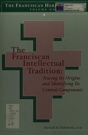 Cover of: The Franciscan Intellectual Tradition by 