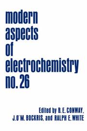 Cover of: Modern Aspects of Electrochemistry / Volume 28 (Modern Aspects of Electrochemistry) | 