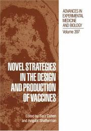 Cover of: Novel strategies in the design and production of vaccines