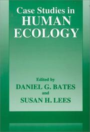 Cover of: Case studies in human ecology