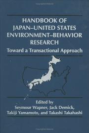 Cover of Handbook of Japan-United States environment-behavior research