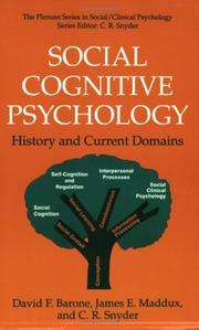 Cover of: Social cognitive psychology by David F. Barone