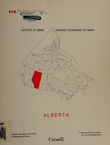 Gazetteer of Canada. by Canadian Permanent Committee on Geographical Names.