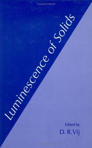 Cover of: Luminescence of solids