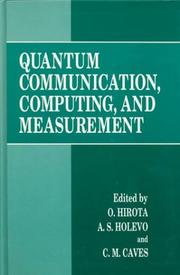 Cover of: Quantum communication, computing, and measurement