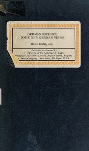 Cover of: German history: some new German views