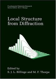 Local structure from diffraction by S. J. L. Billinge, M. F. Thorpe