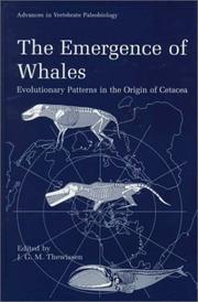 Cover of: The emergence of whales by edited by J.G.M. Thewissen.