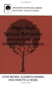 Cover of: High-risk sexual behavior: interventions with vulnerable populations