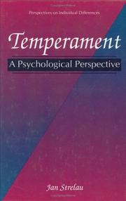 Cover of: Temperament: a psychological perspective