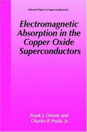 Cover of: Electromagnetic absorption in the copper oxide superconductors
