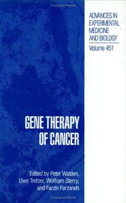 Cover of: Gene therapy of cancer