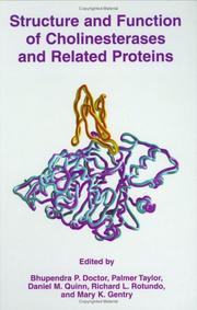 Cover of: Structure and Function of Cholinesterases and Related Proteins