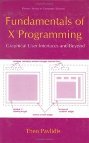 Cover of: Fundamentals of X Programming by Theo Pavlidis