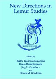 Cover of: New Directions in Lemur Studies