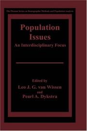 Cover of: Population Issues: An Interdisciplinary Focus (The Springer Series on Demographic Methods and Population Analysis)