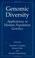 Cover of: Genomic Diversity - Applications in Human Population Genetics