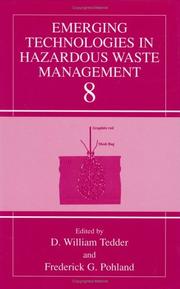 Cover of: Emerging Technologies in Hazardous Waste Management 8