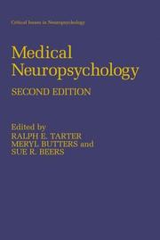 Cover of: Medical Neuropsychology (Critical Issues in Neuropsychology)