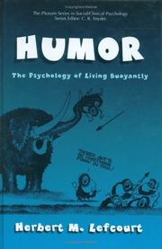 Cover of: Humor by Herbert M. Lefcourt