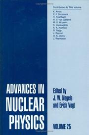 Cover of: Advances in Nuclear Physics - Volume 25 (Advances in the Physics of Particles and Nuclei)