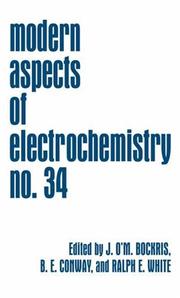 Cover of: Modern Aspects of Electrochemistry 34