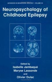 Cover of: Neuropsychology of Childhood Epilepsy (Advances in Behavioral Biology)