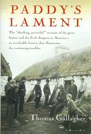 Cover of: Paddy's Lament, Ireland 1846-1847 by Thomas Gallagher