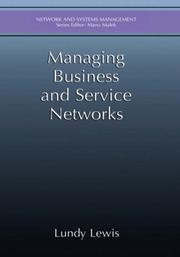 Cover of: Managing Business and Service Networks (Network and Systems Management)