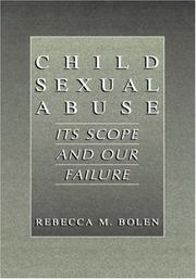Cover of: Child Sexual Abuse by Rebecca M. Bolen