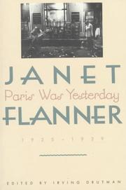 Cover of: Paris was yesterday by Janet Flanner