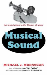 Cover of: Musical Sound by Michael J. Moravcsik