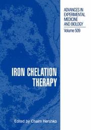 Cover of: Iron Chelation Therapy