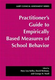 Cover of: Practitioner's Guide to Empirically Based Measures of School Behavior (AABT Clinical Assessment Series) by 