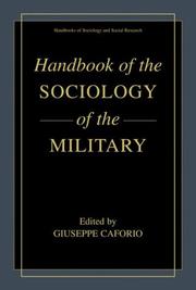 Cover of: Handbook of the Sociology of the Military (Handbooks of Sociology and Social Research)