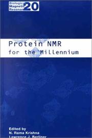 Cover of: Protein NMR for the Millennium (Biological Magnetic Resonance) by 