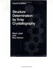 Cover of: Structure determination by X-ray crystallography