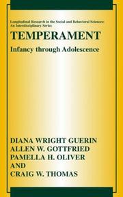 Temperament by Diana Wright Guerin, Allen W. Gottfried, Pamella H. Oliver, Craig W. Thomas