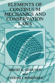 Cover of: Elements of Continuum Mechanics and Conservation Laws