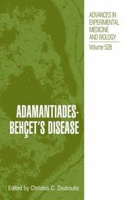 Cover of: Adamantiades-Behcet's Disease