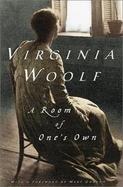 Cover of: A room of one's own by Virginia Woolf